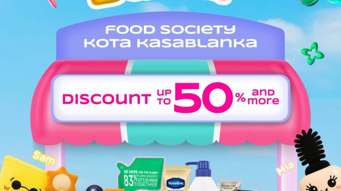 Watsons Beauty Bazaar di Kota Kasablanka dengan diskon produk beauty dan personal care di Food Society