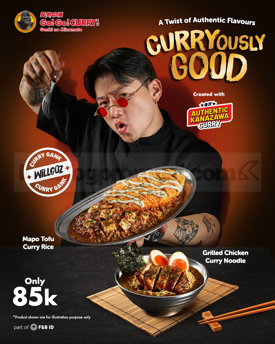Promo Go! Go! CURRY! x Chef Willgoz Menu Curry Only Rp85.000 Promo Go! Go! CURRY! x Chef Willgoz menu curry Rp85.000 dengan dua pilihan kreasi Kanazawa Curry