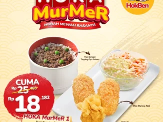 Promo HokBen HOKA MurMeR Mulai Rp. 18.182 dengan Nasi Gyu Soboro dan menu pilihan