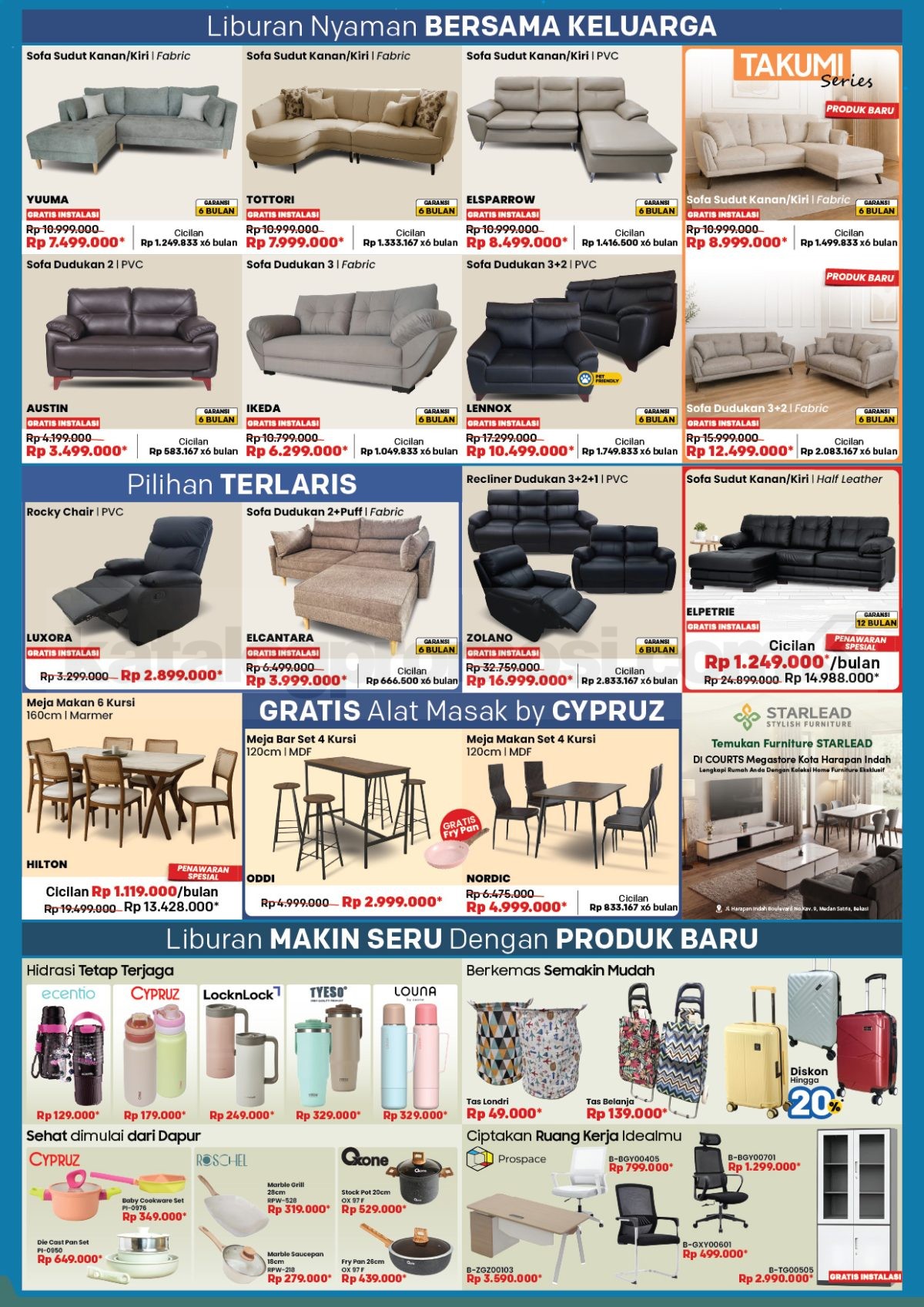 Katalog Promo COURTS HOLIDAY FEST 01-30 Juni 2026