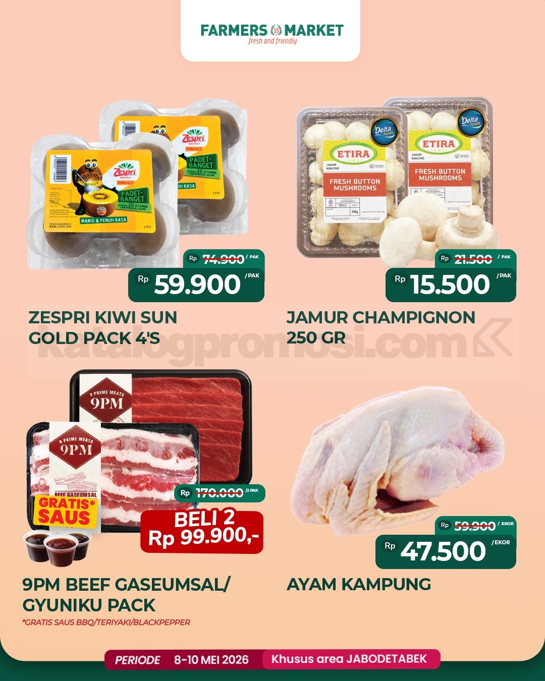 Promo JSM Farmers Market khusus Weekend 08-10 Mei 2026