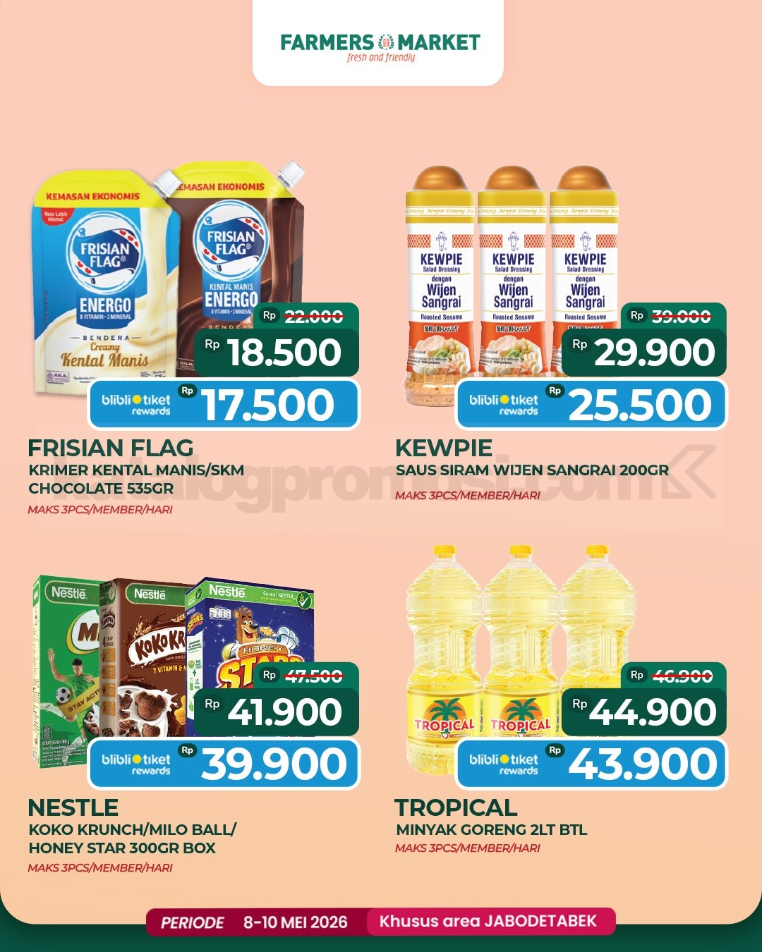 Promo JSM Farmers Market khusus Weekend 08-10 Mei 2026