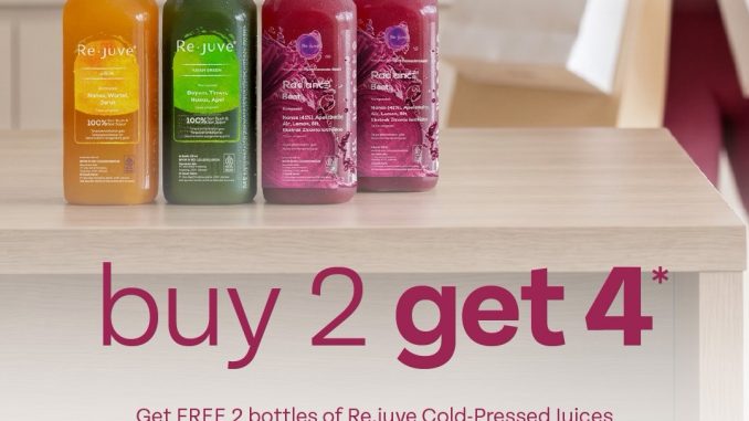 Promo Re.juve Hari Jadi Kota Pekanbaru Buy 2 Get 4 di Living World Pekanbaru pada 26–29 Juni 2026.