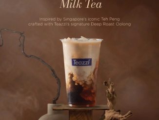 Promo Teazzi Singapore Milk Tea Cuma Rp. 33.000 dengan racikan Deep Roast Oolong khas Teazzi
