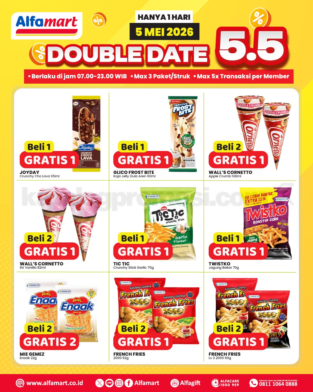 Promo Alfamart 5.5 Double Date Sale Beli 1 Gratis 1 Promo Alfamart 5.5 Double Date Sale Beli 1 Gratis 1