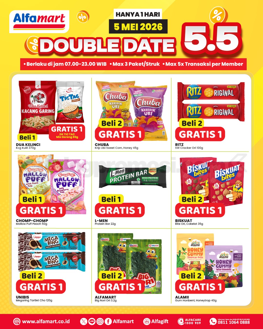 Promo Alfamart 5.5 Double Date Sale Beli 1 Gratis 1 Promo Alfamart 5.5 Double Date Sale Beli 1 Gratis 1 1