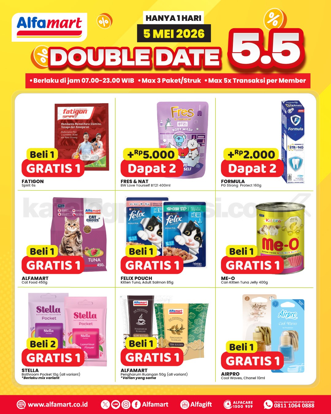 Promo Alfamart 5.5 Double Date Sale Beli 1 Gratis 1 Promo Alfamart 5.5 Double Date Sale Beli 1 Gratis 1 5