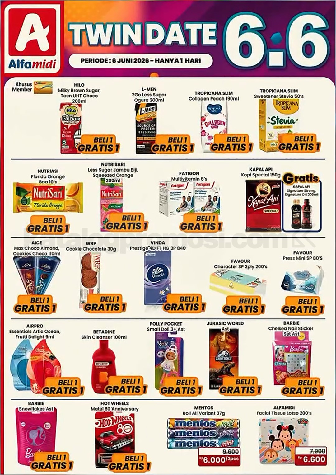 Promo Alfamidi 6.6 Twindate Beli 1 Gratis 1 Promo Alfamidi 6.6 Twindate Beli 1 Gratis 1 1
