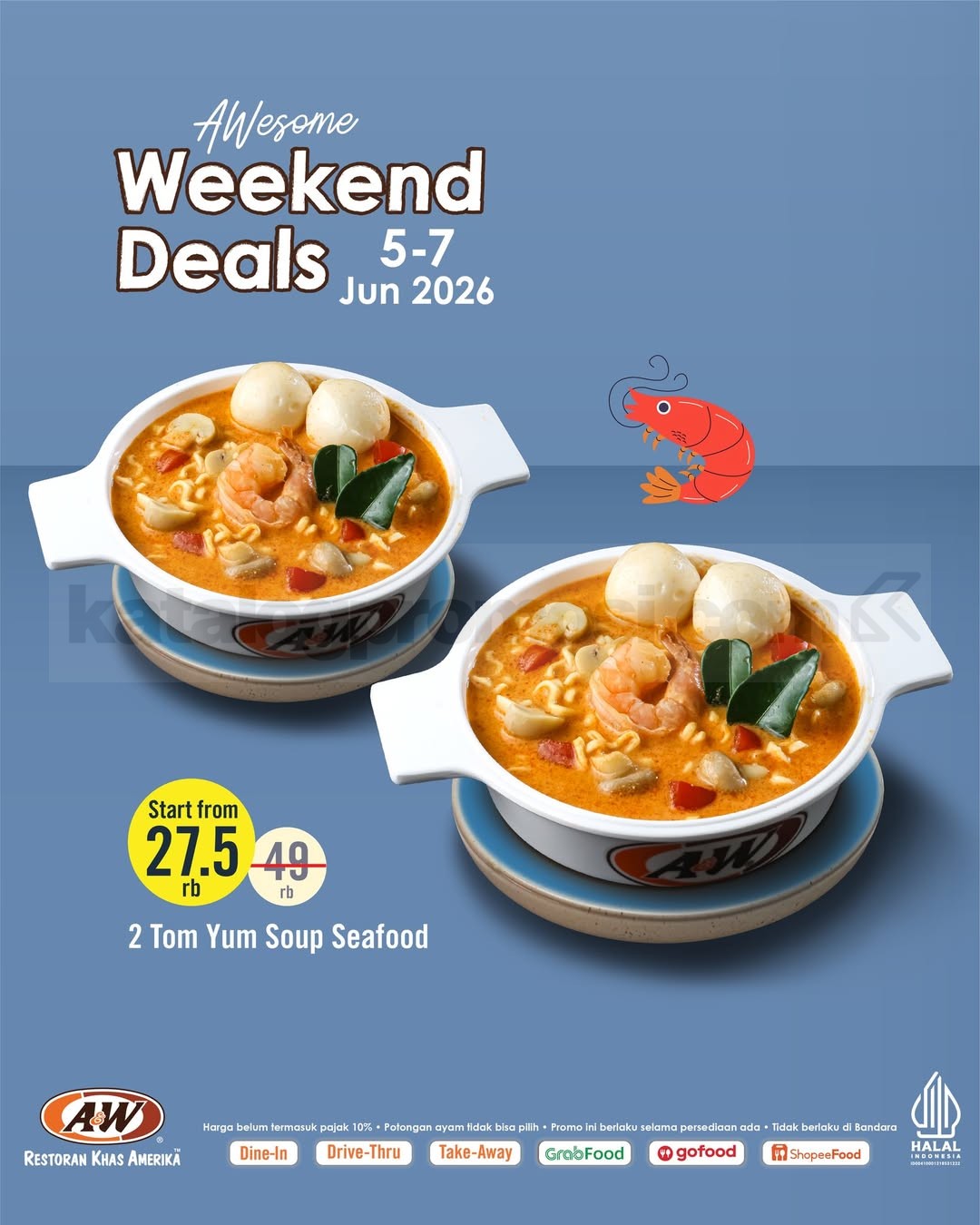 Promo A&W Awesome Weekend Deals Mulai Rp. 8.500 Promo A&W Awesome Weekend Deals Mulai Rp. 8.500 1