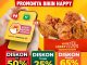 Promo Ayam Bersih Berkah Delivery diskon hingga 65% dan gratis ongkir melalui ShopeeFood.