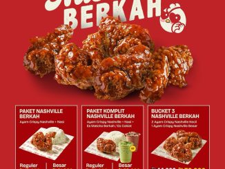 Promo Ayam Bersih Berkah NEW! Nashville Mulai Rp. 13.500 dengan ayam crispy pedas dan bucket hemat