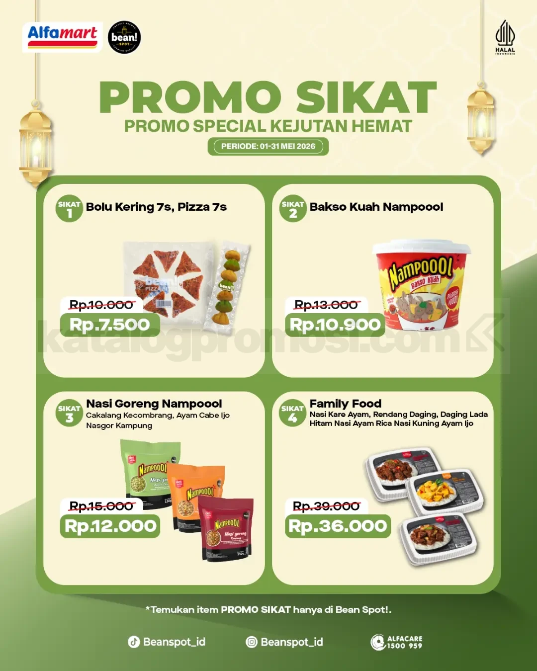 Promo BeanSpot SIKAT Menu Pilihan Mulai Rp. 7.500 Promo BeanSpot SIKAT menu pilihan mulai Rp 7.500 dengan aneka snack dan menu hemat Mei 2026