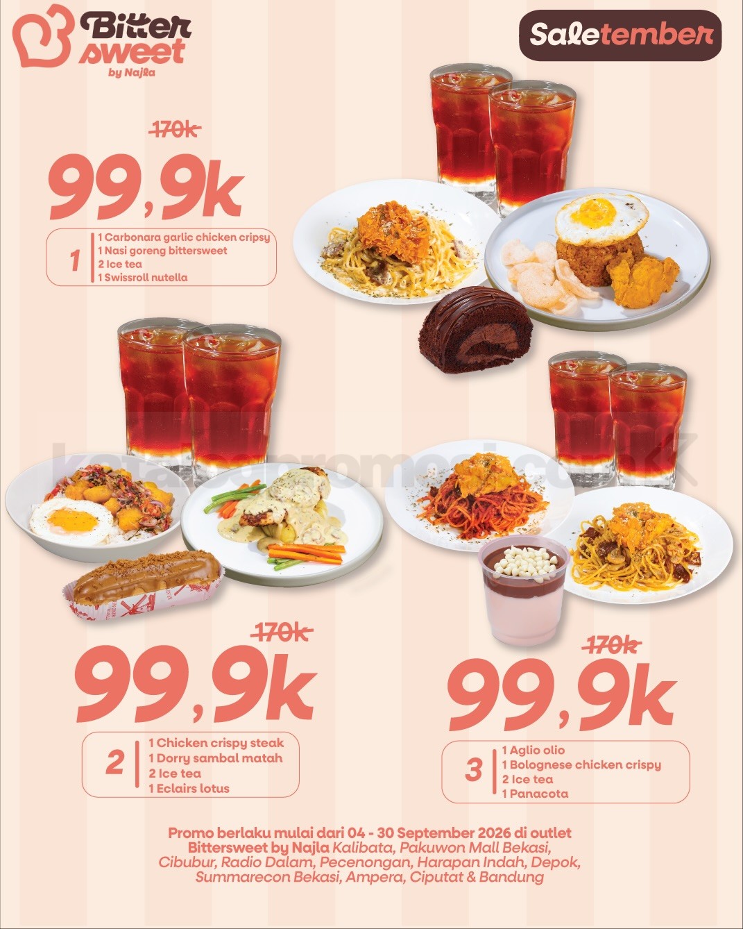 Promo Bittersweet by Najla Saletember Paket Hemat Rp99.900
