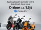 Promo Blibli Motor Listrik diskon hingga Rp. 1,5 juta cicilan 0%