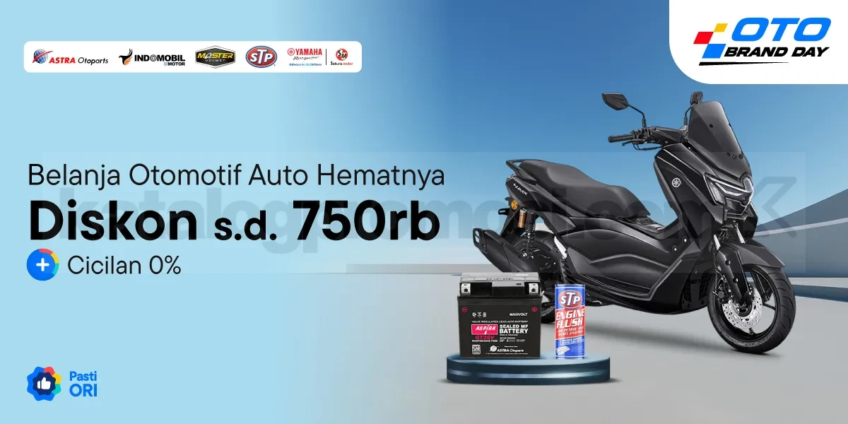 Promo Blibli Oto Brand Day Diskon hingga Rp. 750 ribu Promo Blibli Oto Brand Day diskon hingga Rp. 750 ribu untuk produk otomotif original