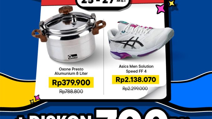 Promo Blibli Payday Sale diskon hingga Rp. 700 ribu periode 25-27 Mei 2026