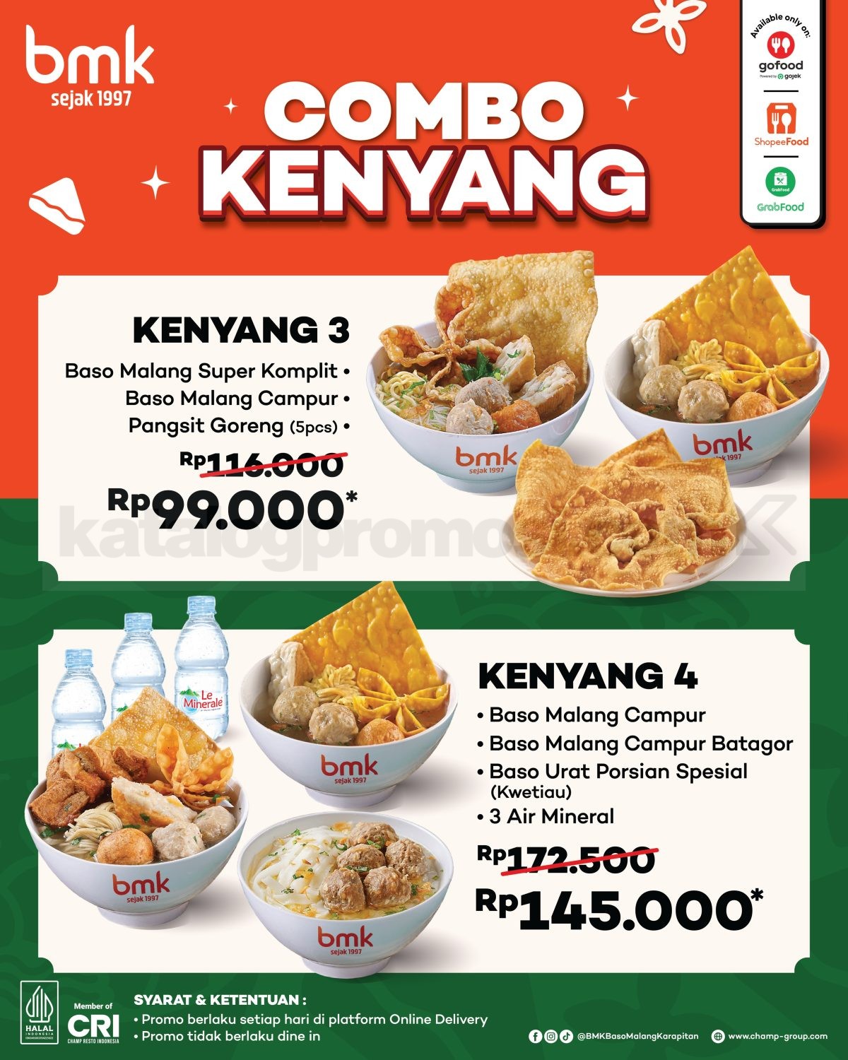 Promo BMK Combo Kenyang mulai Rp. 55.000 Promo BMK Combo Kenyang mulai Rp. 55.000 2