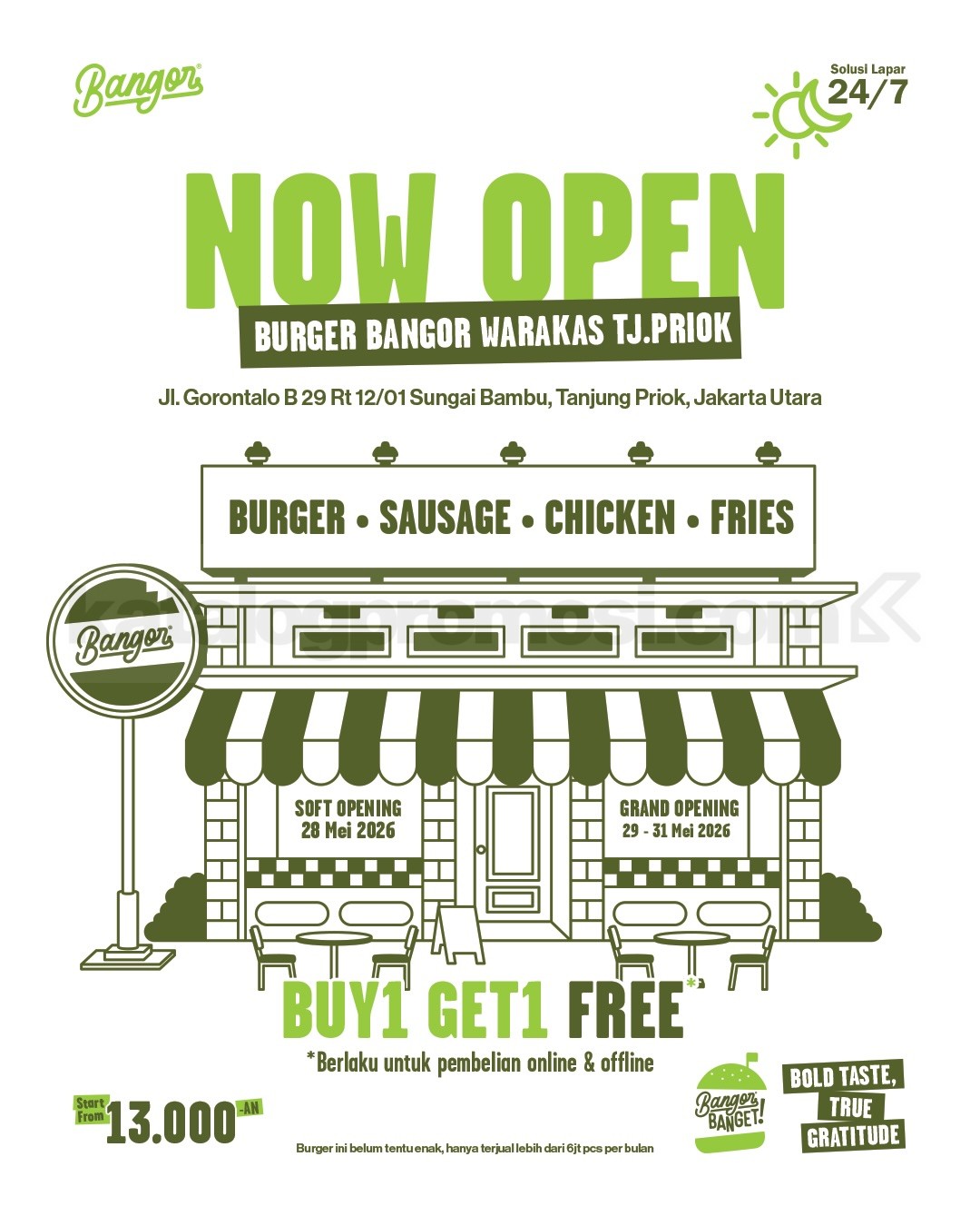 Promo Burger Bangor Grand Opening Buy 1 Get 1 Free Promo Burger Bangor Grand Opening Buy 1 Get 1 Free 2