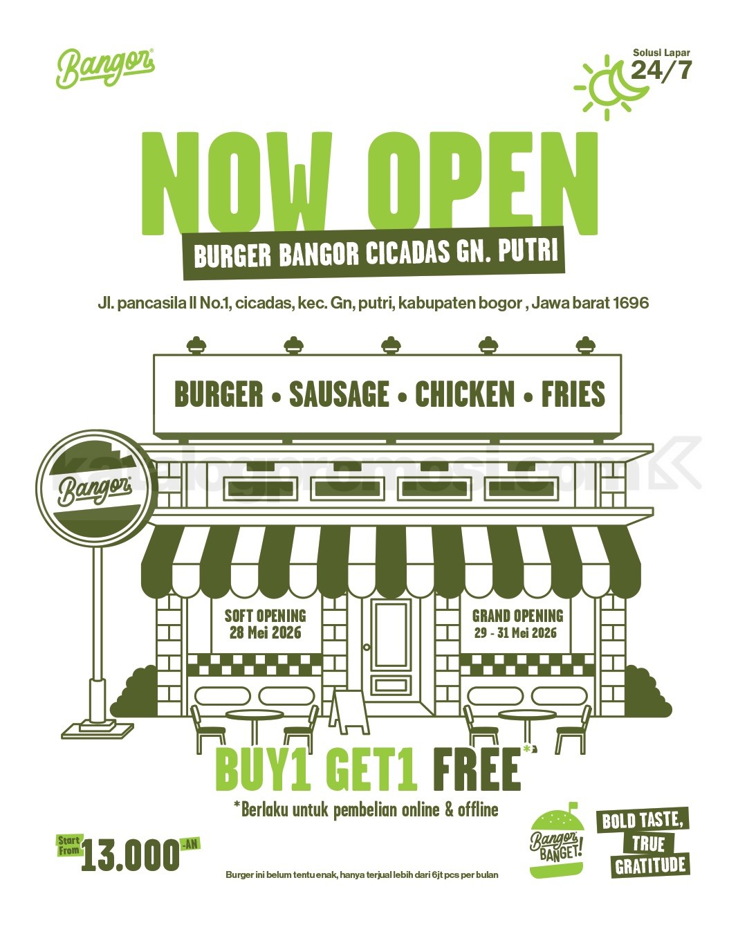 Promo Burger Bangor Grand Opening Buy 1 Get 1 Free Promo Burger Bangor Grand Opening Buy 1 Get 1 Free 3