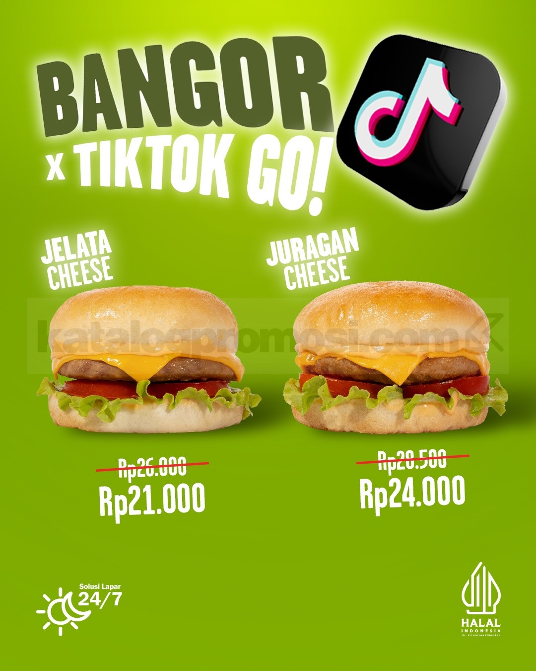 Promo Burger Bangor TikTok GO Menu Favorit Mulai Rp. 21.000