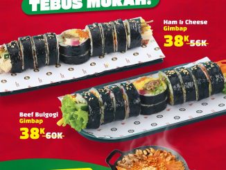 Promo Chadol Gujeolpan Payday Tebus Murah Gimbap Rp. 38.000 menu Korea spesial