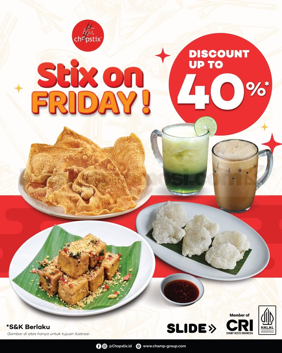 Promo Chopstix Stix On Friday Menu Favorit Mulai Rp. 15ribu Promo Chopstix Stix On Friday Menu Favorit Mulai Rp. 15ribu 1