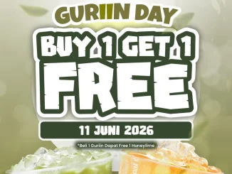 Promo Cincau Station Guriin Day Beli 1 Gratis 1 Honeylime untuk member pada 11 Juni 2026