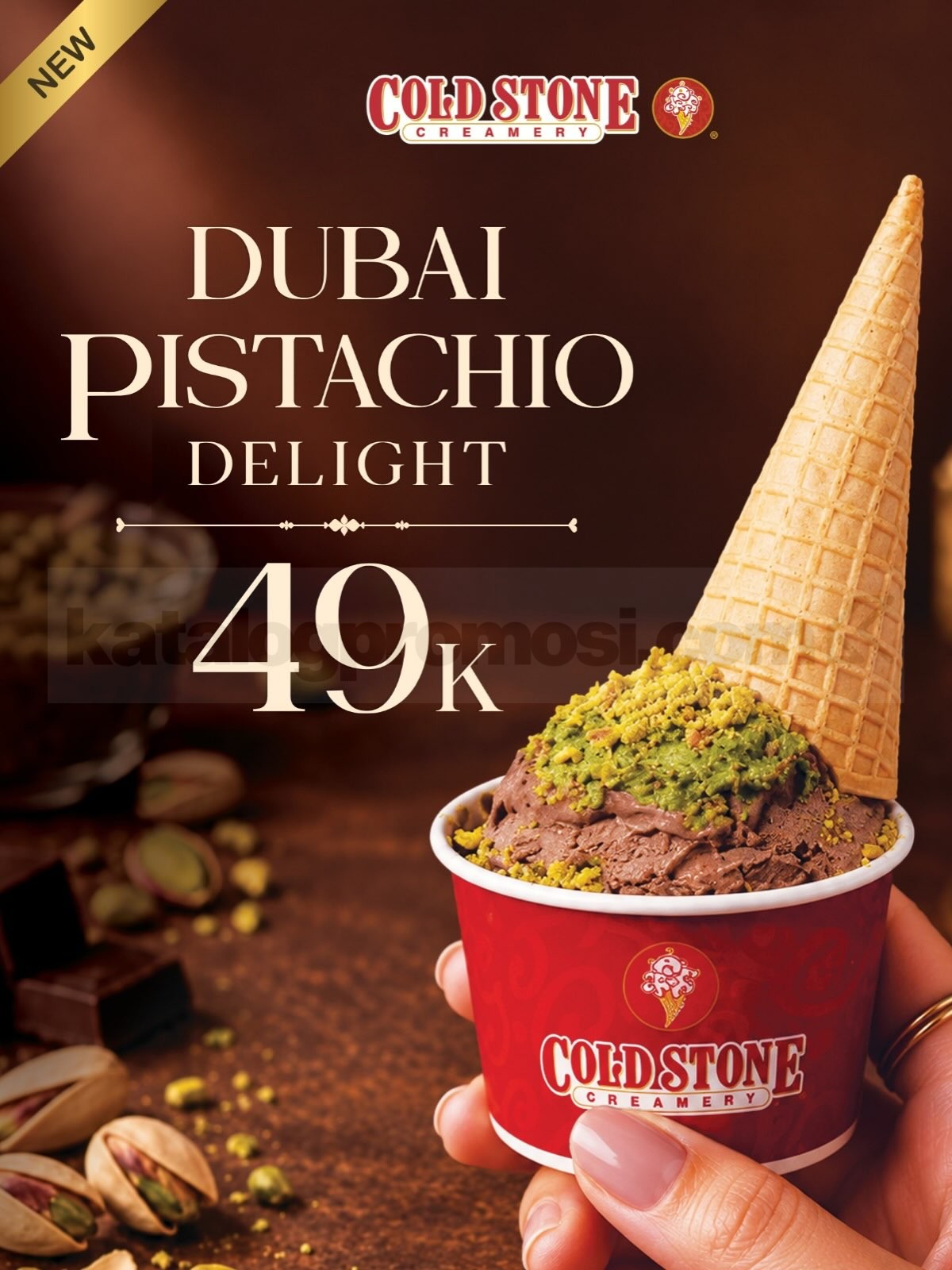Promo Cold Stone Dubai Pistachio Delight Cuma Rp49.000