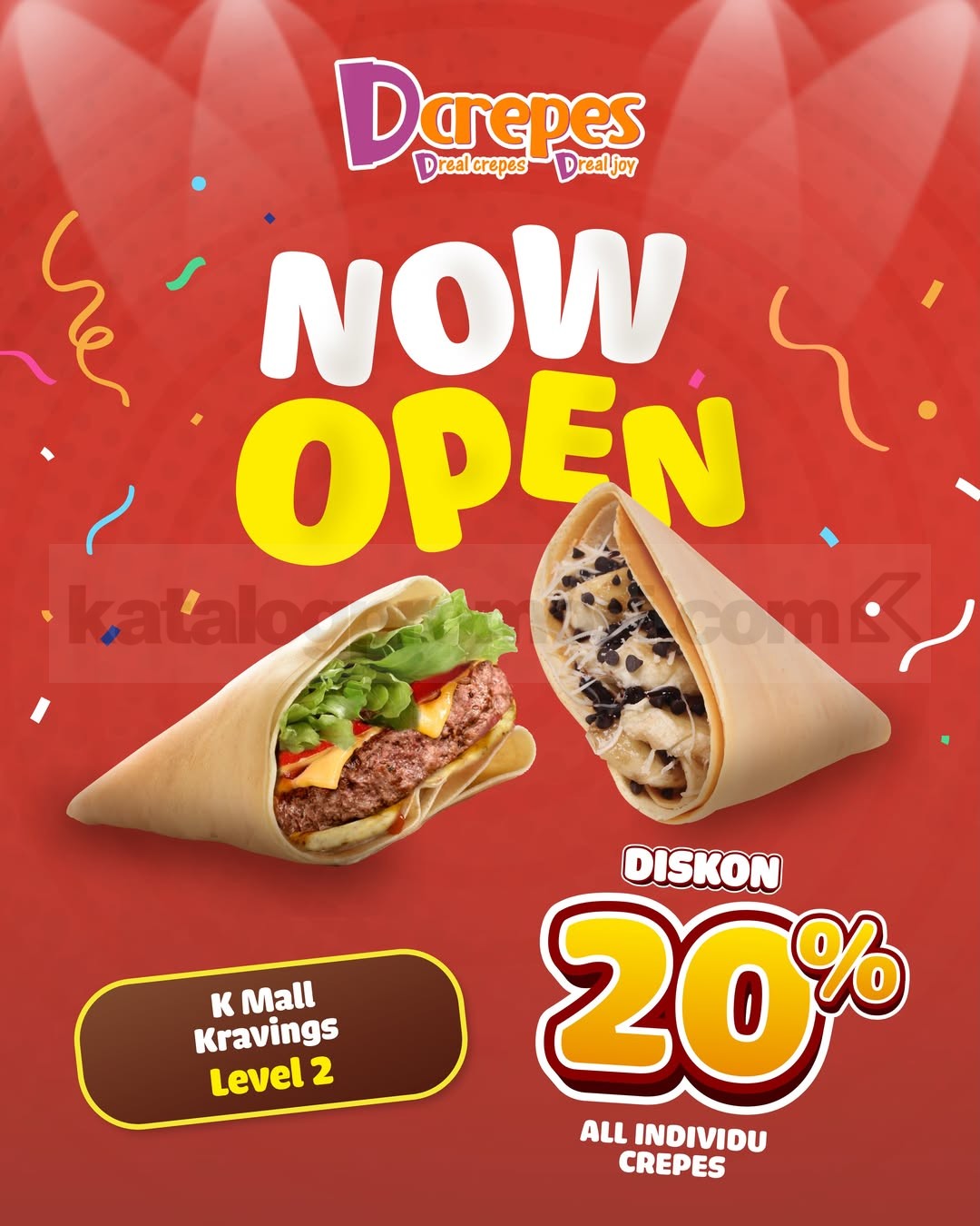 Promo Dcrepes Opening Kmall Kravings Diskon 20% Promo Dcrepes Opening Kmall Kravings Diskon 20% 1