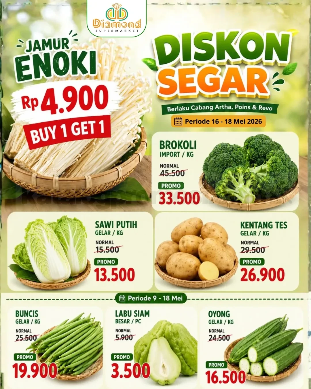 Promo DIAMOND SUPERMARKET JSMS 16-18 Mei 2026 Promo DIAMOND SUPERMARKET JSMS 16-18 Mei 2026