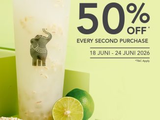 Promo Dum Dum Thai Drinks Opening Diskon 50% pembelian kedua di Lippo Plaza Palangkaraya