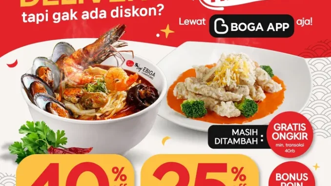 Promo Ebiga Jjamppong Tap Tap Delivery Diskon hingga 40% gratis ongkir dan bonus poin