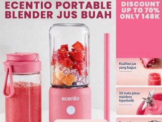 Promo Ecentio Portable Blender Jus Buah Diskon hingga 70% dengan blender portable praktis dan baterai tahan lama.