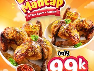 Promo Emado's Double Mantap 2 Ekor Ayam Rp. 99.000 lengkap dengan sambal
