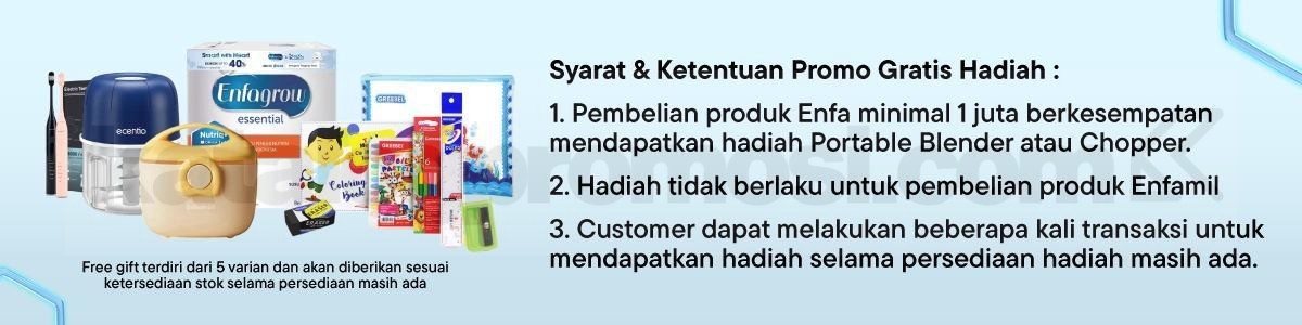 Promo Enfa Blibli 7.7 Diskon hingga 30% Promo Enfa Blibli 7.7 Diskon hingga 30% 1