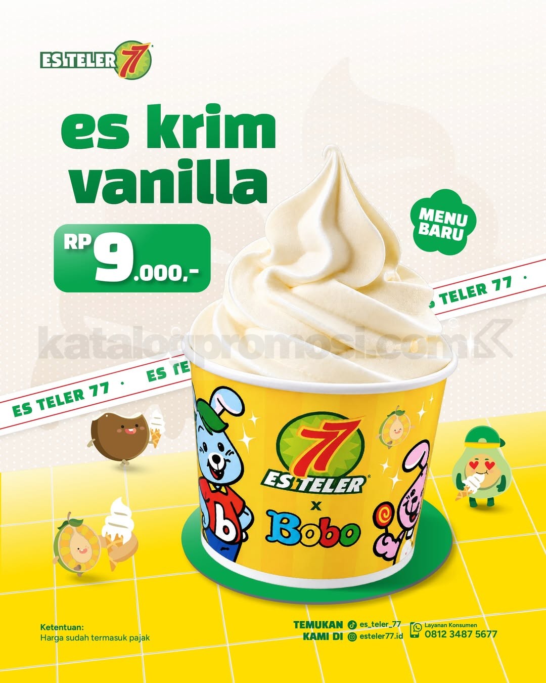Promo Es Teler 77 NEW! Es Krim Cup Teler dan Vanilla Rp9.000 Promo Es Teler 77 NEW! Es Krim Cup Teler dan Vanilla Rp9.000 1