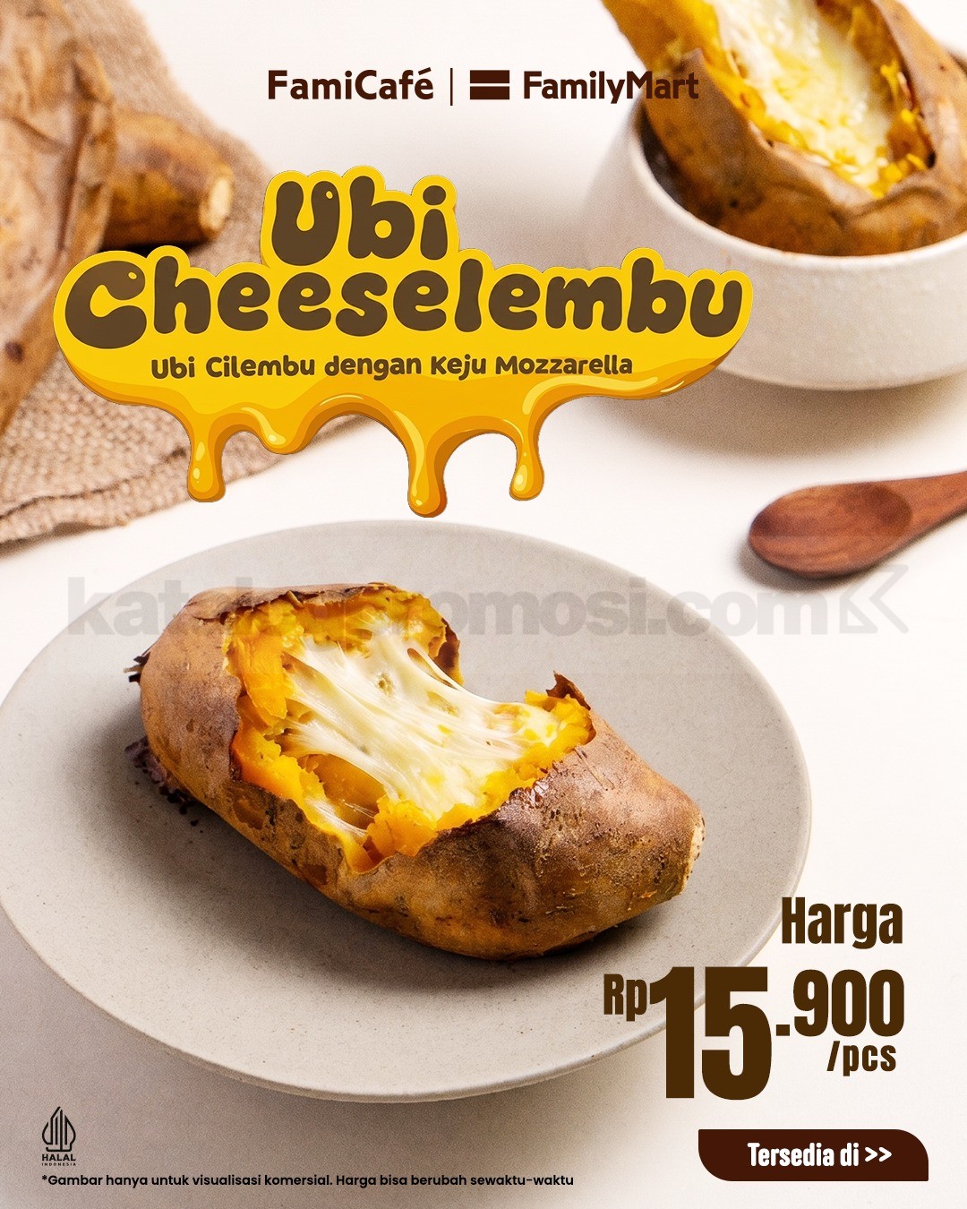 Promo FamilyMart NEW Ubi Cheeselembu Rp. 15.900 Promo FamilyMart New Ubi Cheeselembu Rp15.900 dengan perpaduan ubi ungu dan keju lumer spesial