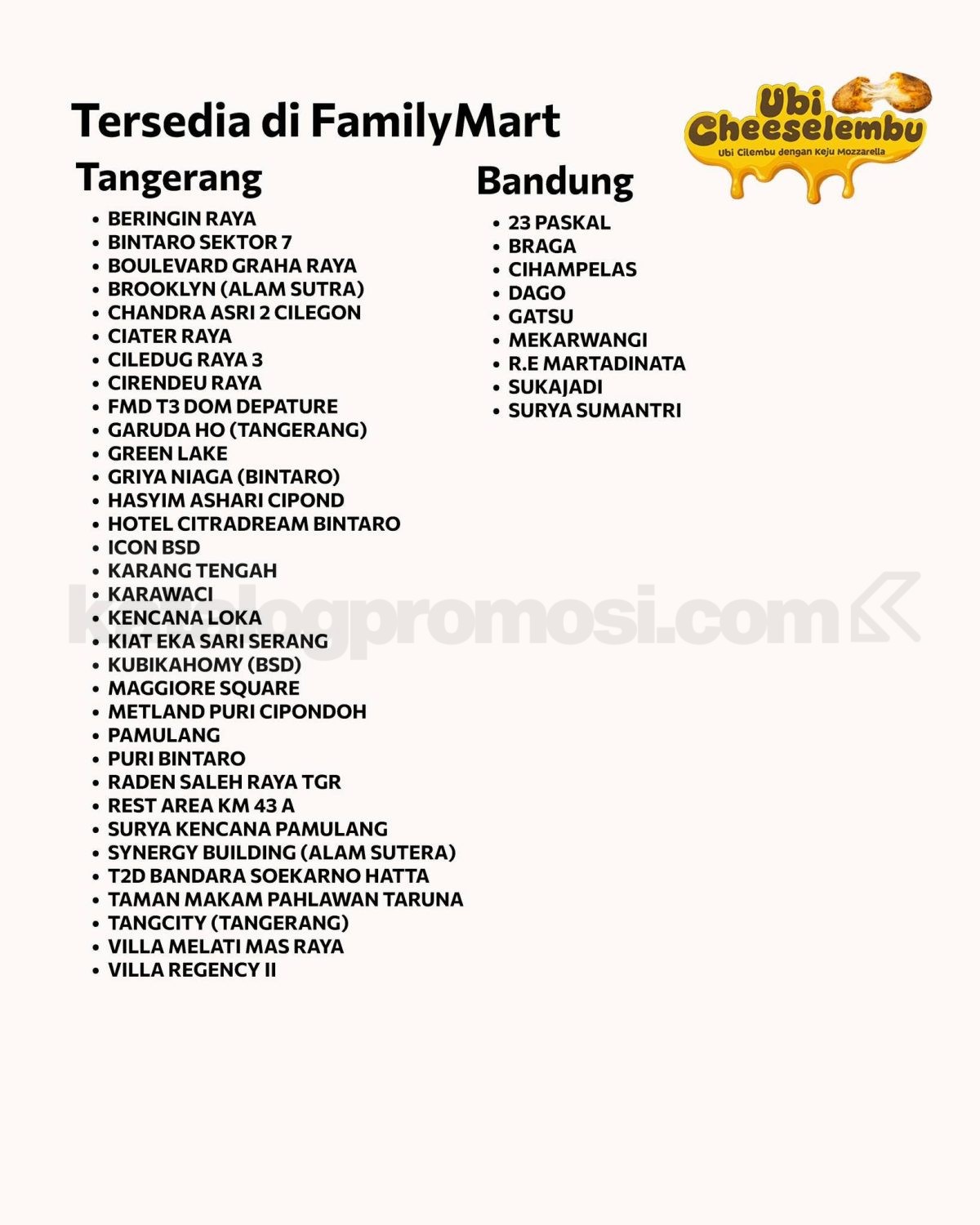 Promo FamilyMart NEW Ubi Cheeselembu Rp. 15.900 Promo FamilyMart NEW Ubi Cheeselembu Rp. 15.900 5
