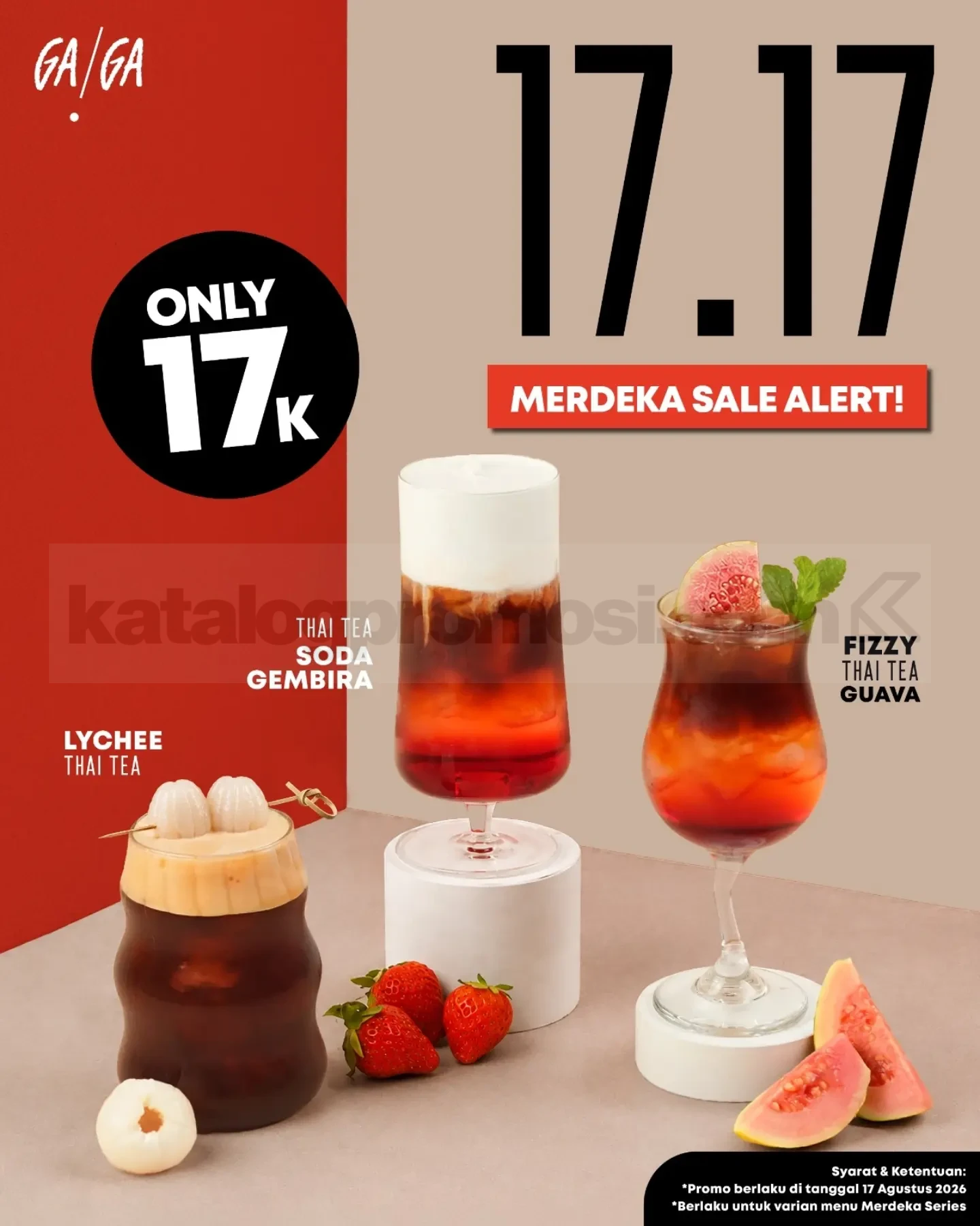 Promo GAGA 17 Agustus Sale Merdeka Series Cuma Rp17.000 Promo GAGA 17 Agustus Merdeka Series Rp17.000 dan Double Stamp Member GAGA.