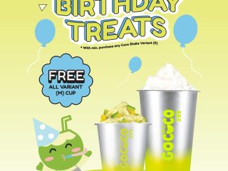 Promo GOCOCO Birthday Treats Gratis 1 Cup Semua Varian hadiah minuman gratis saat ulang tahun