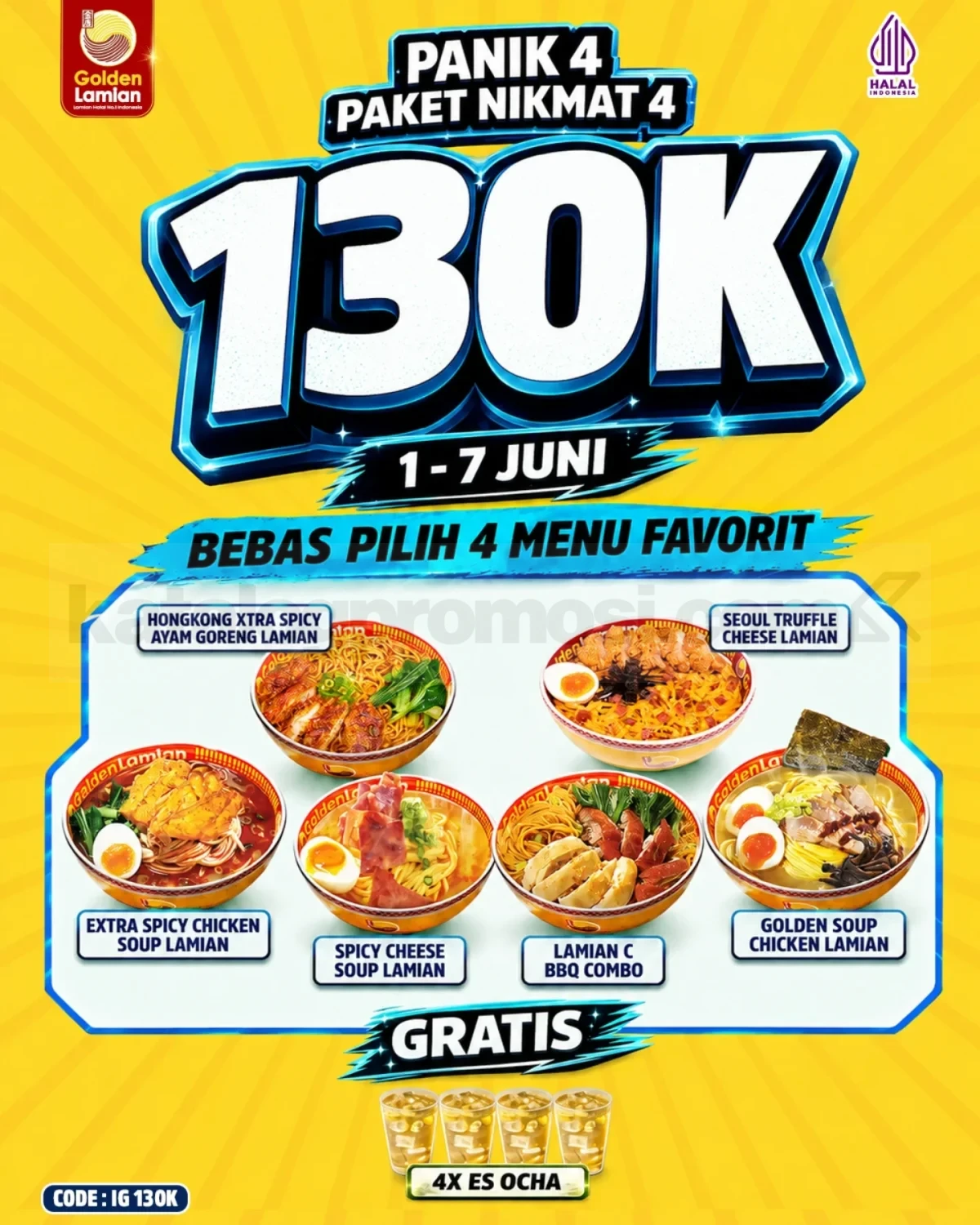 Promo Golden Lamian Paket Nikmat mulai Rp. 35.000 Promo Golden Lamian Paket Nikmat mulai Rp. 35.000 3