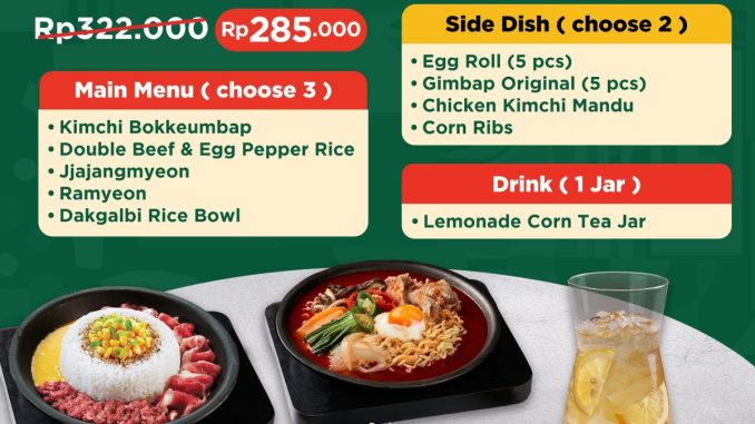 Promo GRILLMAN Group Package mulai Rp. 275.000 paket sharing makan bareng