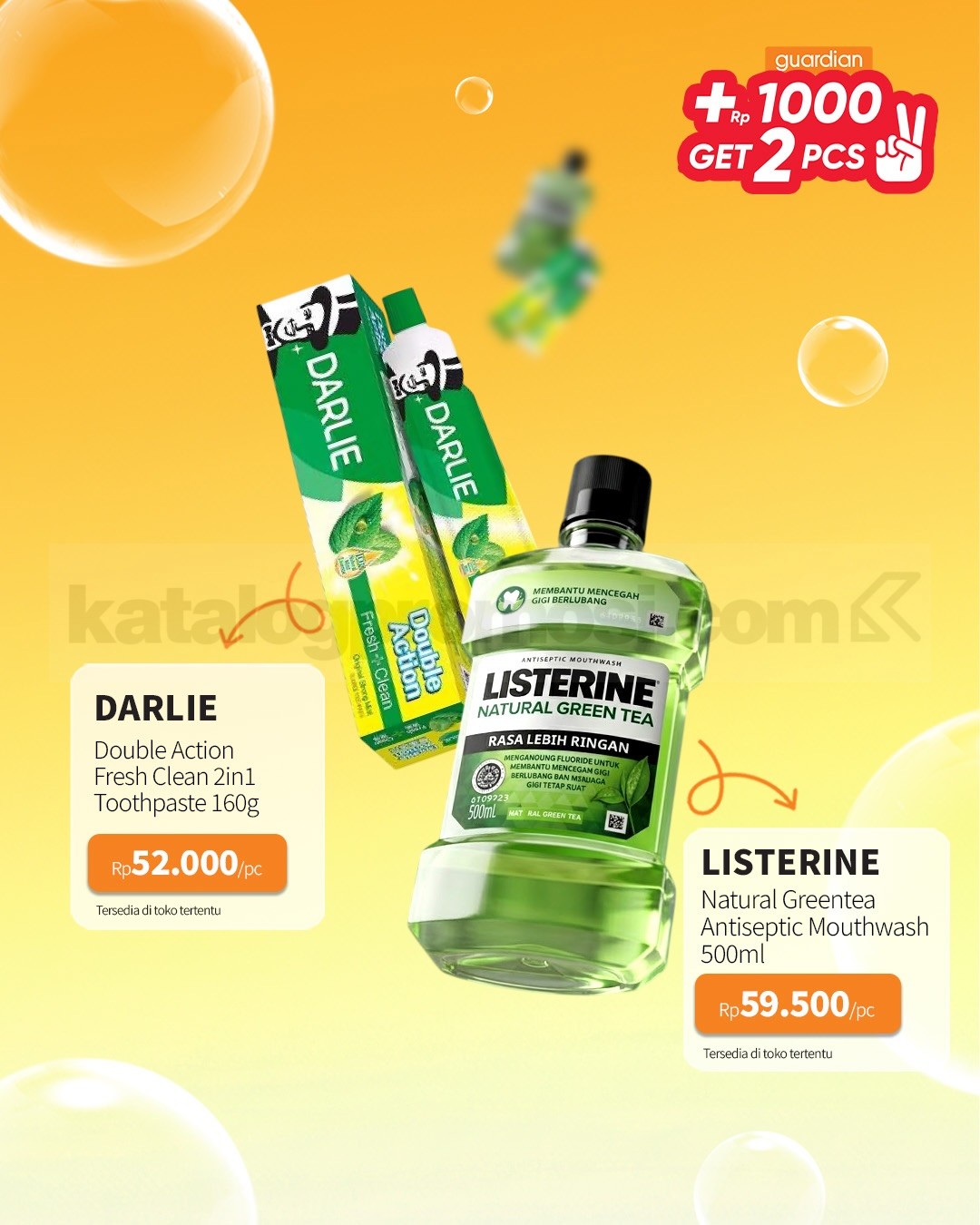 PROMO GUARDIAN SUPER HEMAT MINGGUAN - TAMBAH +Rp. 1.000 DAPAT 2 PRODUK