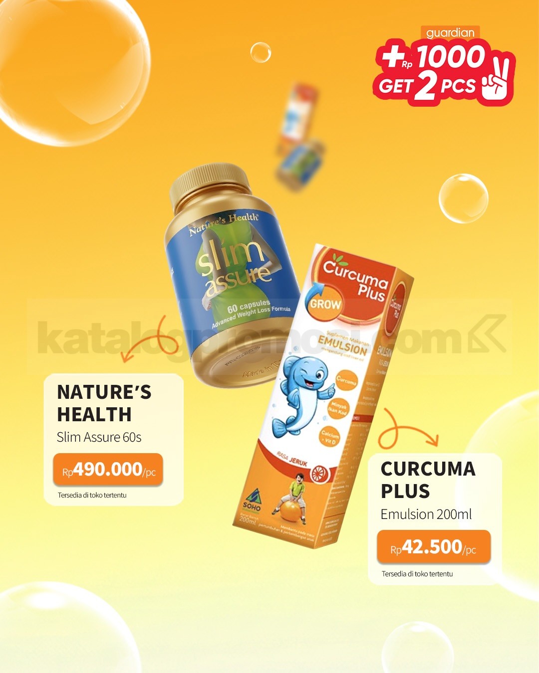 PROMO GUARDIAN SUPER HEMAT MINGGUAN - TAMBAH +Rp. 1.000 DAPAT 2 PRODUK