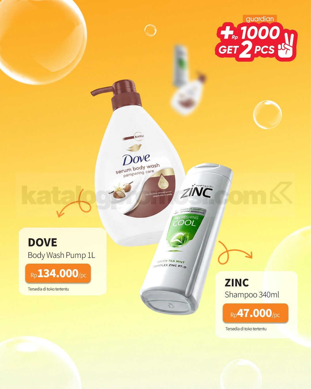 PROMO GUARDIAN SUPER HEMAT MINGGUAN - TAMBAH +Rp. 1.000 DAPAT 2 PRODUK