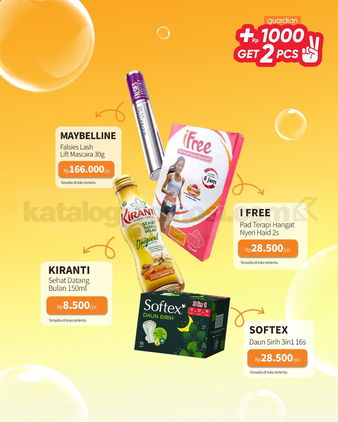 PROMO GUARDIAN SUPER HEMAT MINGGUAN - TAMBAH +Rp. 1.000 DAPAT 2 PRODUK