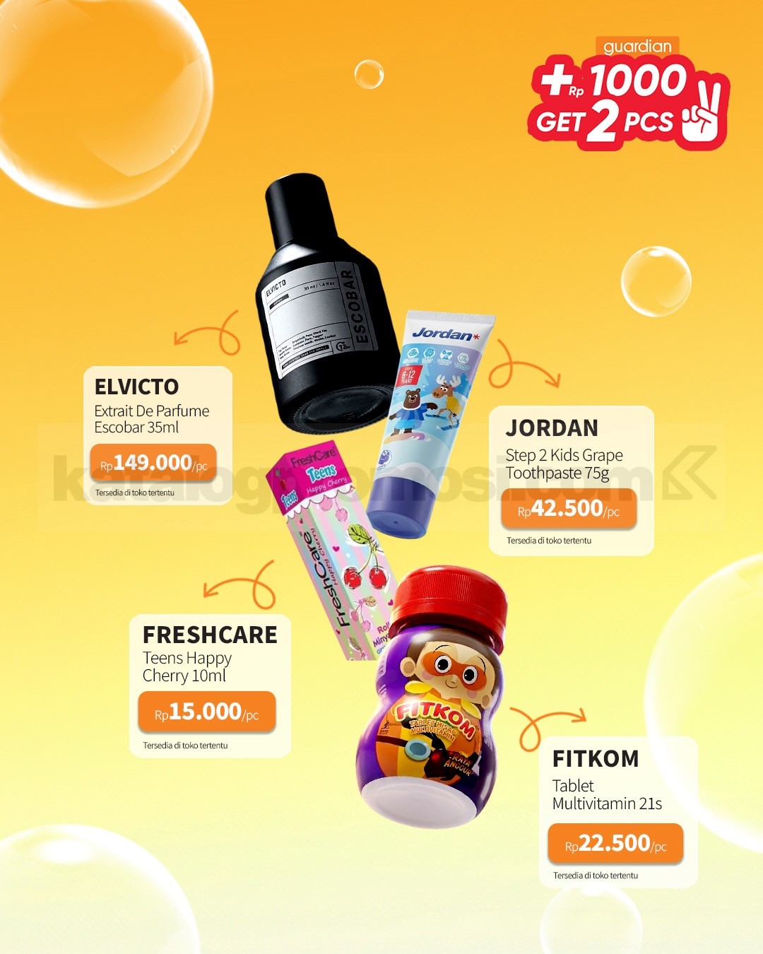 PROMO GUARDIAN SUPER HEMAT MINGGUAN - TAMBAH +Rp. 1.000 DAPAT 2 PRODUK