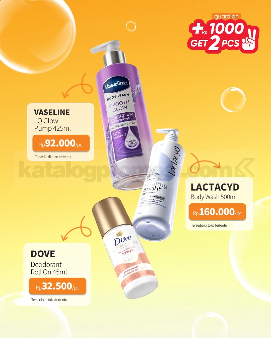 PROMO GUARDIAN SUPER HEMAT MINGGUAN - TAMBAH +Rp. 1.000 DAPAT 2 PRODUK