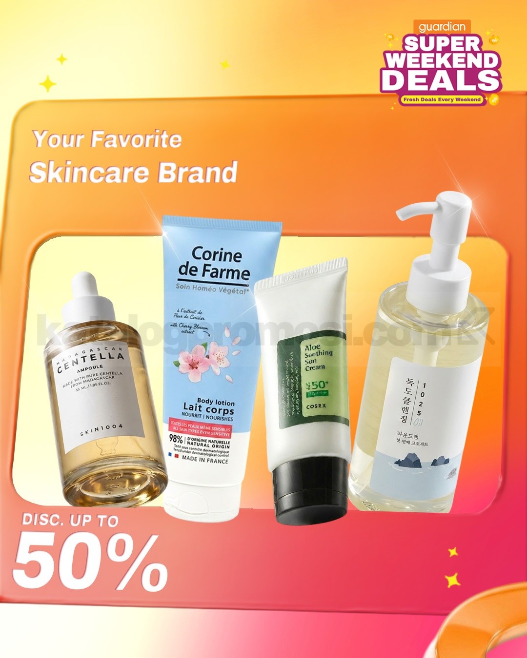 Promo Guardian Super Weekend Deals Diskon Hingga 50%