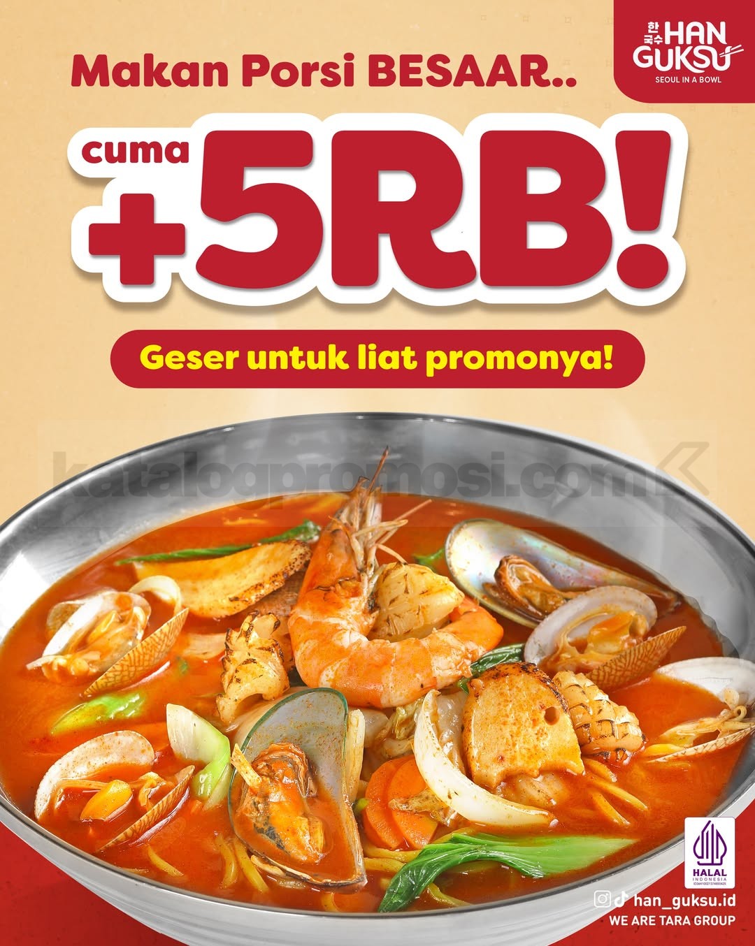 Promo Han Guksu Upsize Menu Favorit Tambah Rp. 5.000